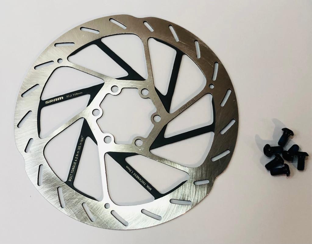 Disque De Frein SRAM HS2 Centerlock 160mm – Argent/noir, Pour Un Freinage Puissant Et Fiable