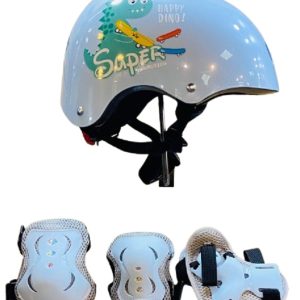 KIT DE PROTECCIÓN INFANTIL CASCO DE BICICLETA, RODILLERA Y CODERA