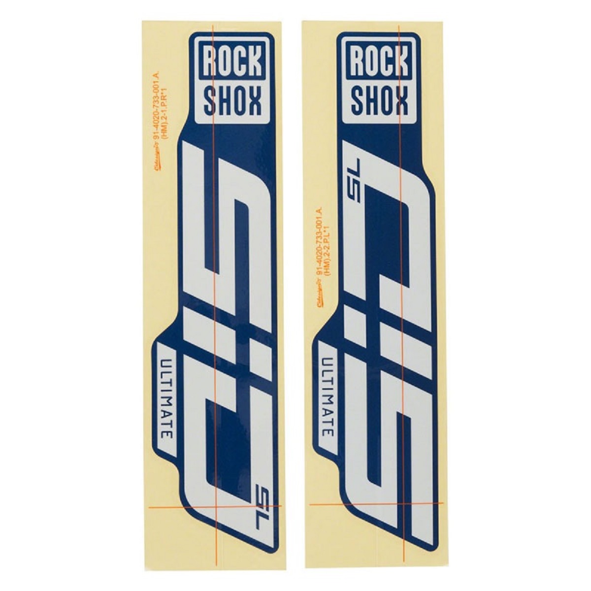 Autocollants Déco Fourche RockShox SID Ultimate SL Brain 2020 - Vinyle Haut De Gamme Résistant