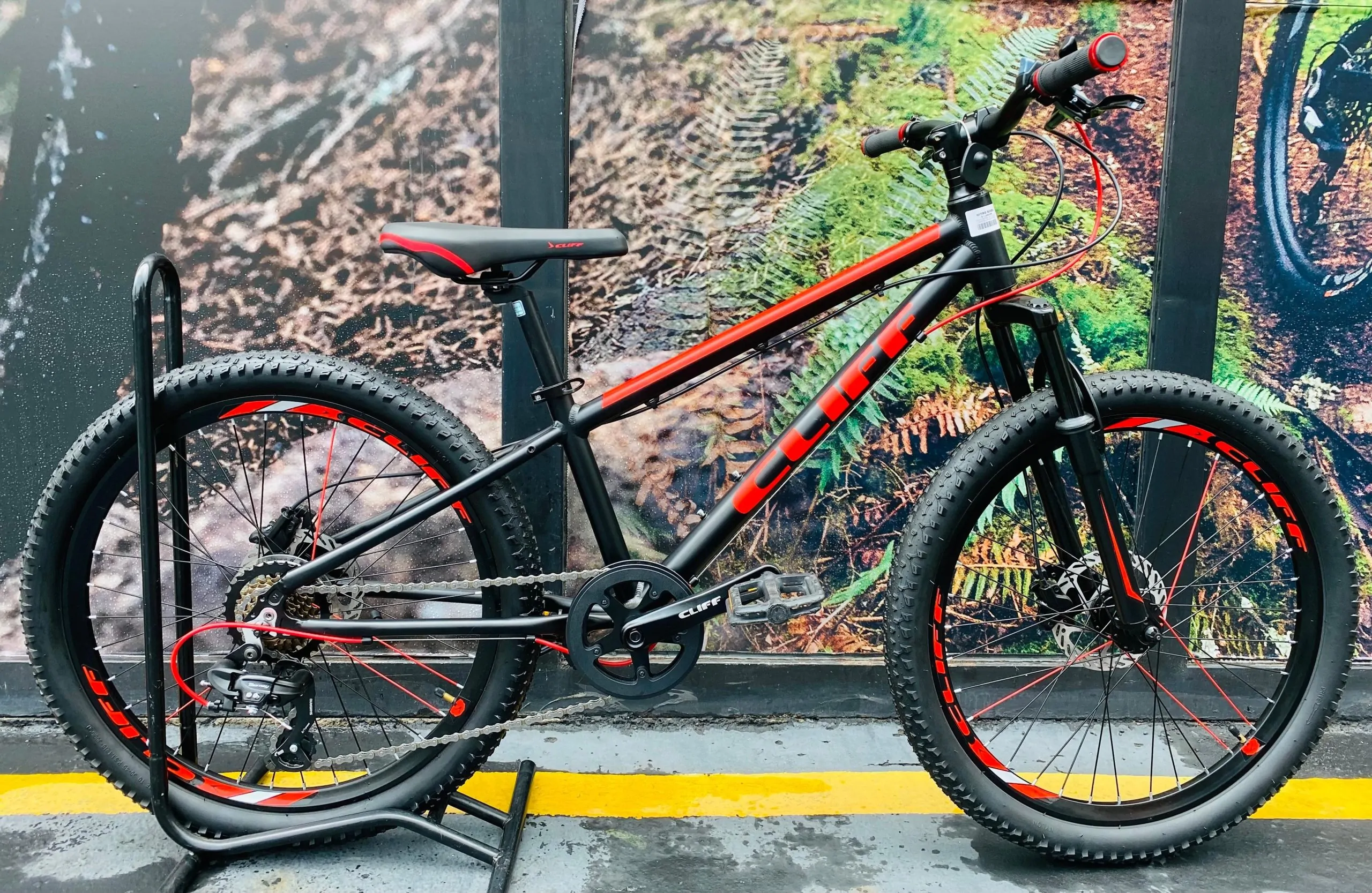 BICICLETA PARA NIÑOS RIN 24 CLIFF LIZARD HD/NEGRO-ROJO - Imagen 1