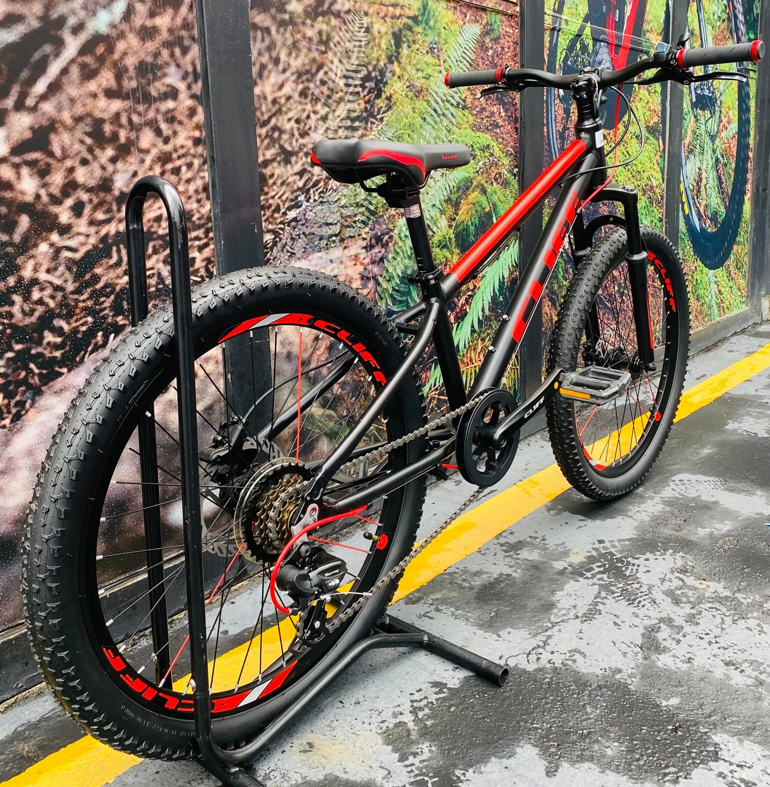 BICICLETA PARA NIÑOS RIN 24 CLIFF LIZARD HD/NEGRO-ROJO - Imagen 4