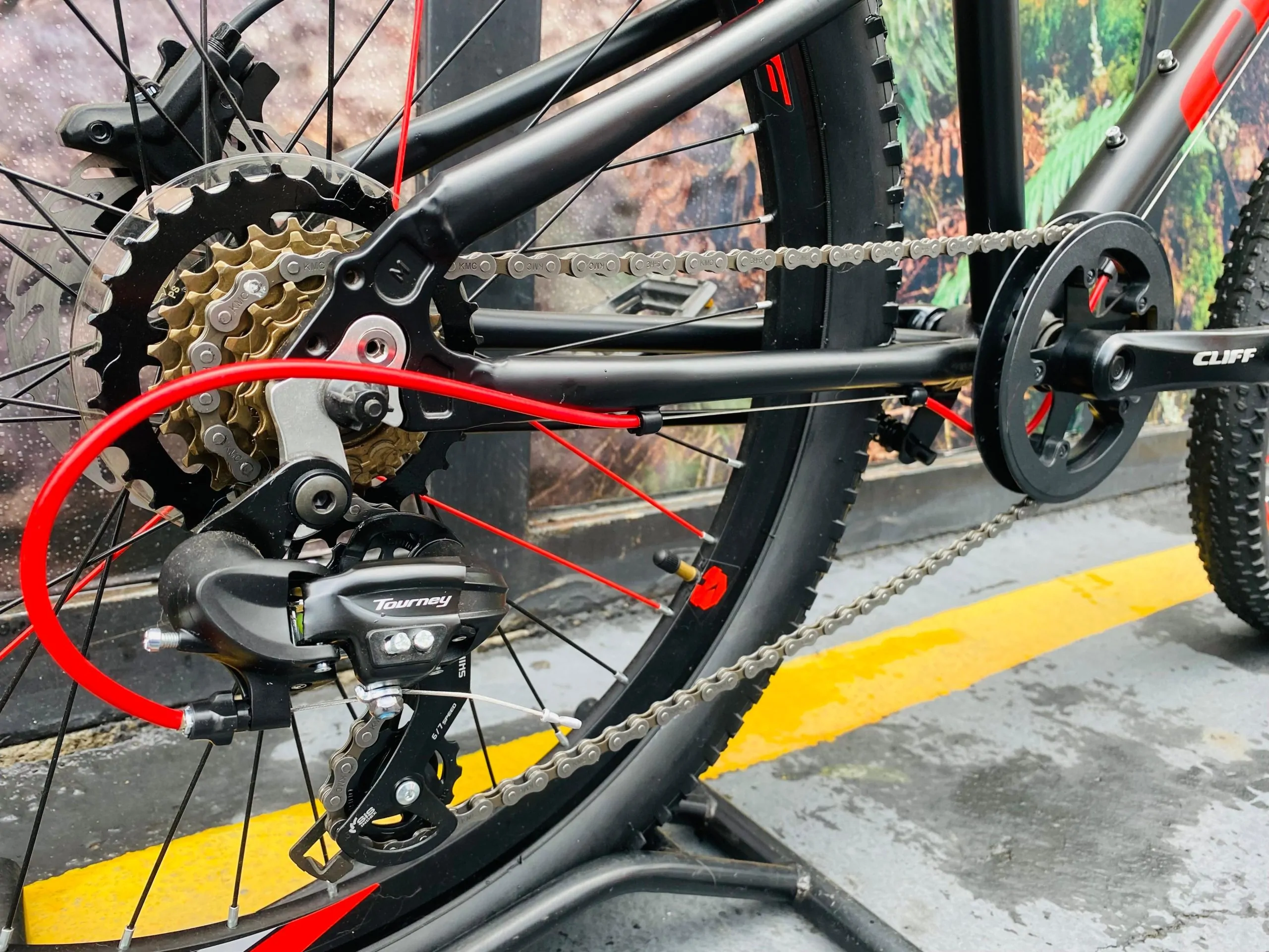 BICICLETA PARA NIÑOS RIN 24 CLIFF LIZARD HD/NEGRO-ROJO - Imagen 5