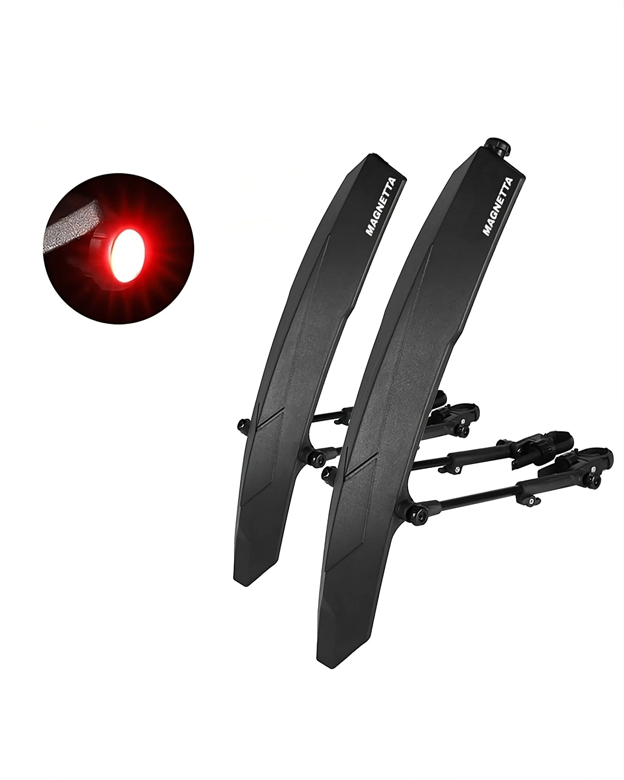 KIT GUARDABARROS MAGNETTA CON LUZ INTEGRADA MTB - Imagen 1
