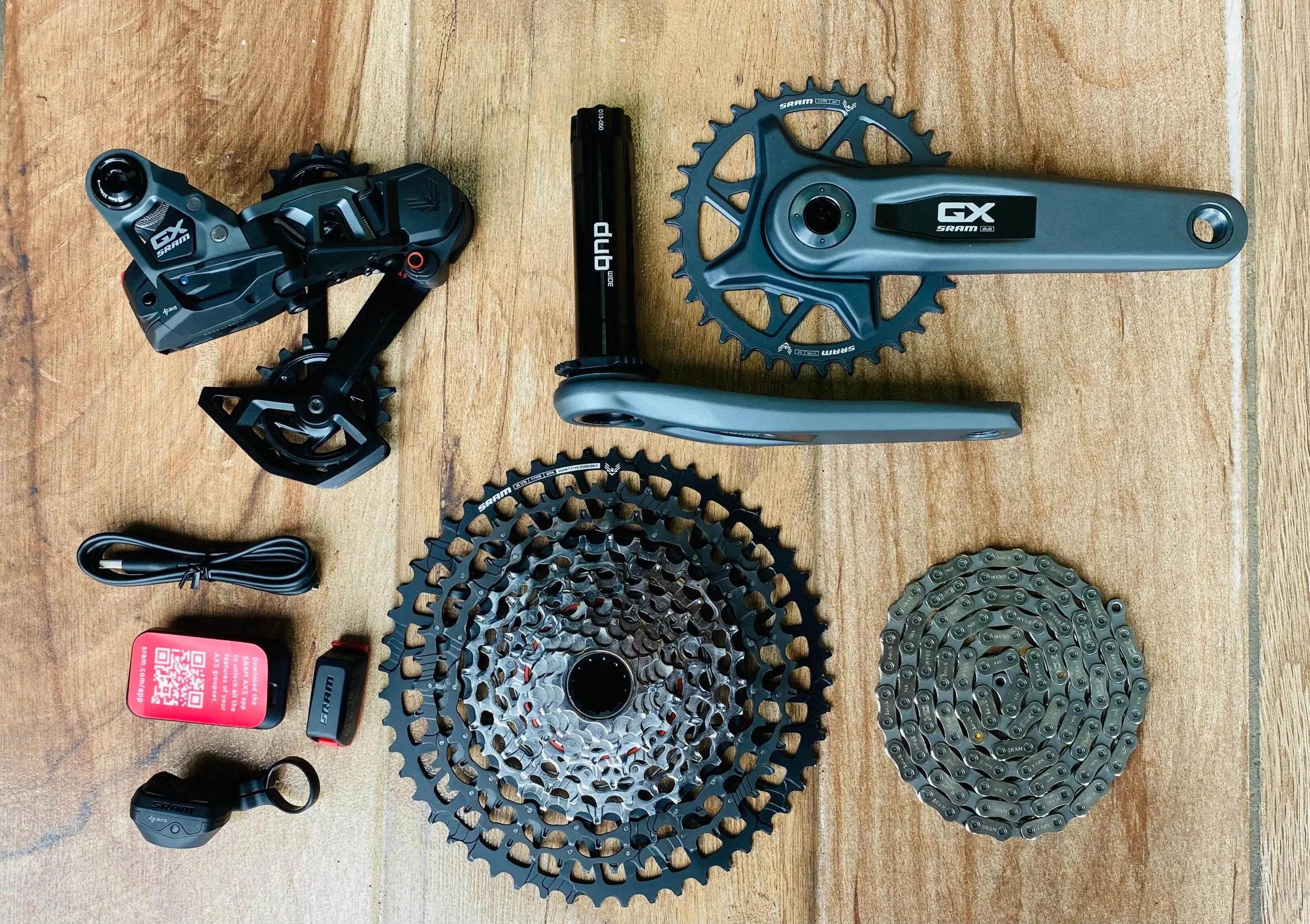GRUPO MTB SRAM GX T-TYPE AXS 12SPD 34T 10-52T (USADO) - Imagen 1