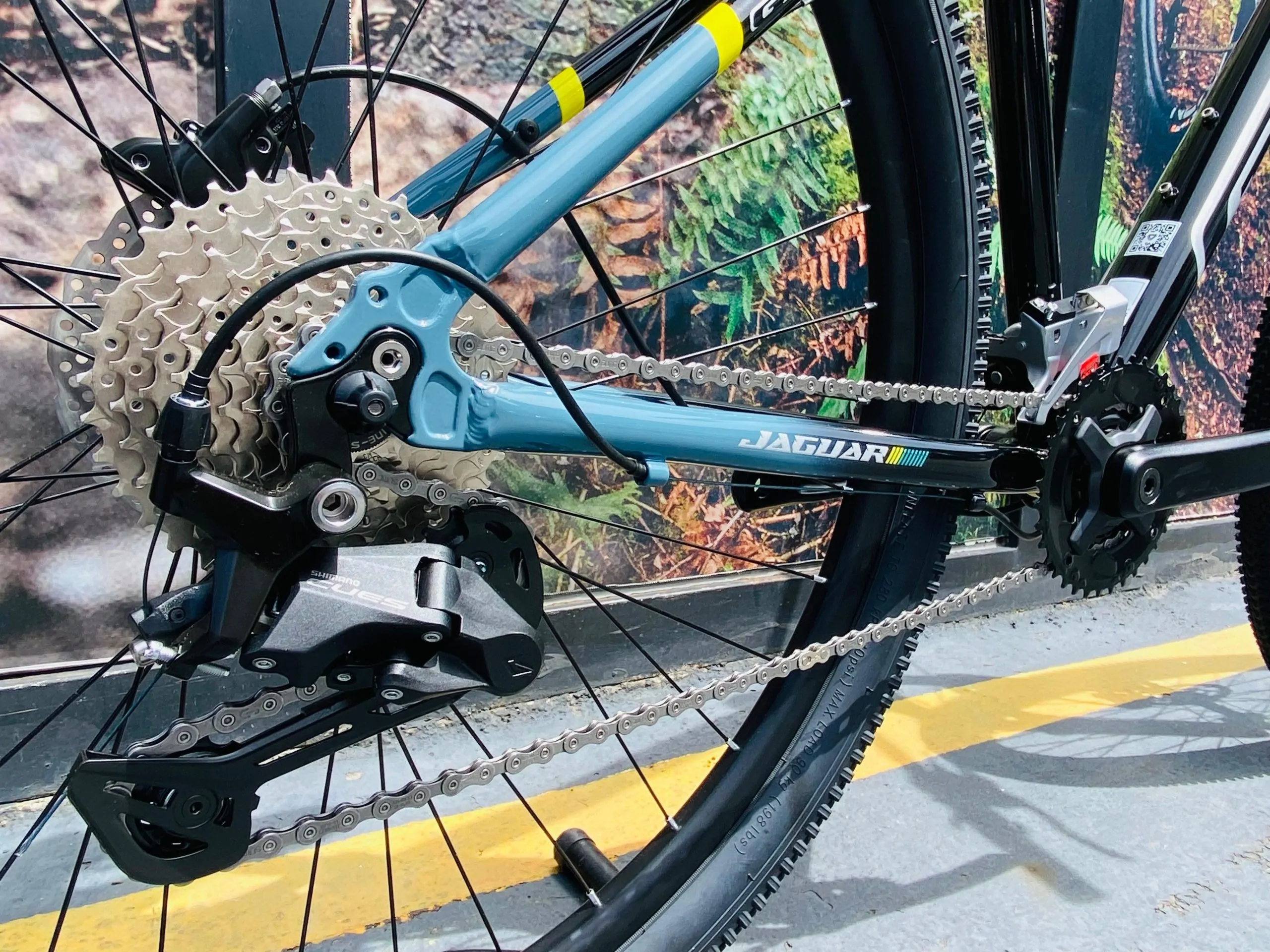 BICICLETA MTB GW JAGUAR SHIMANO CUES 2X9VEL NEGRO (060772) - Imagen 2