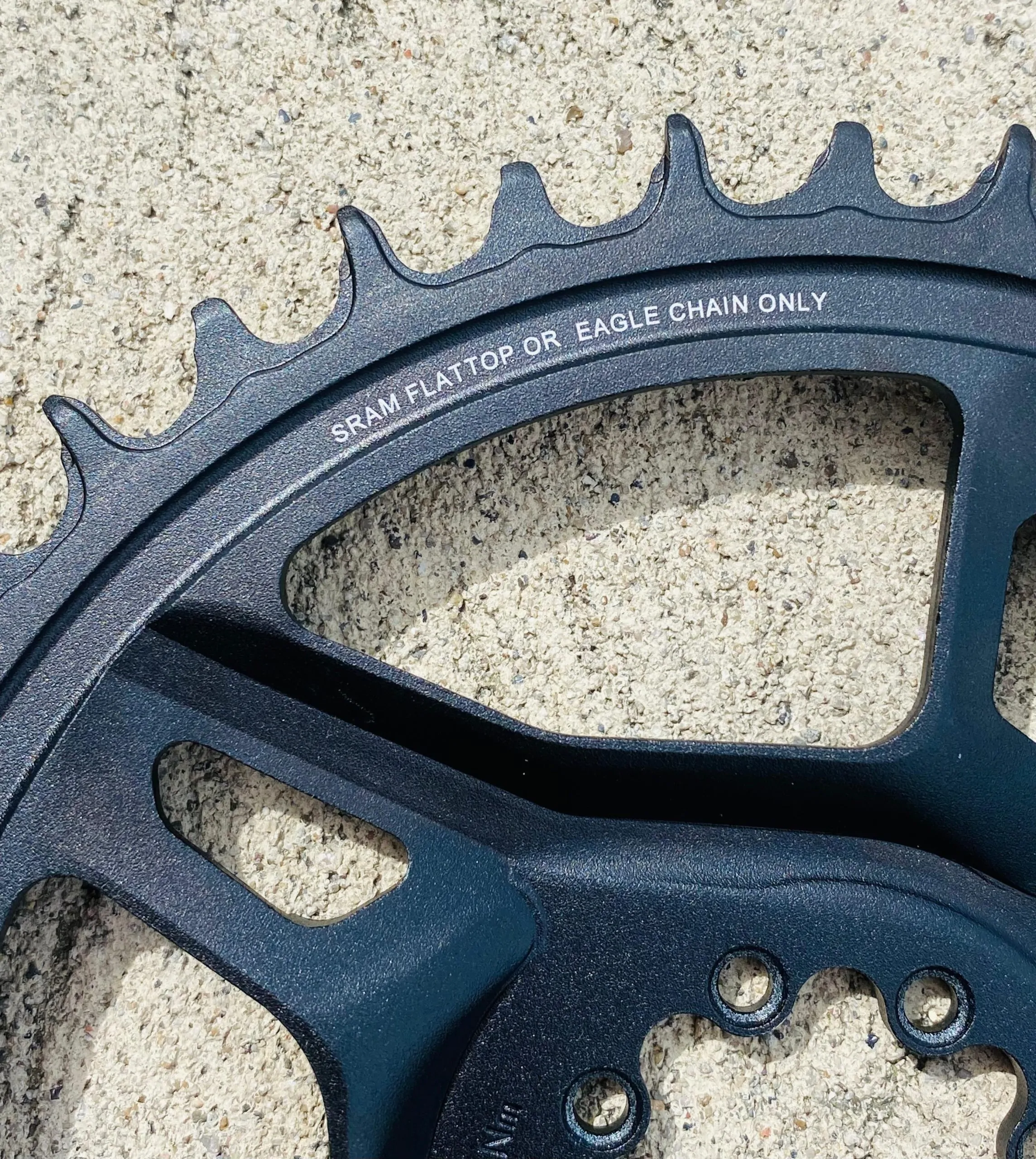 CORONILLA ALUMINIO SRAM X-SYNC 40D DM GRIS RUTA/GRAVEL - Imagen 5