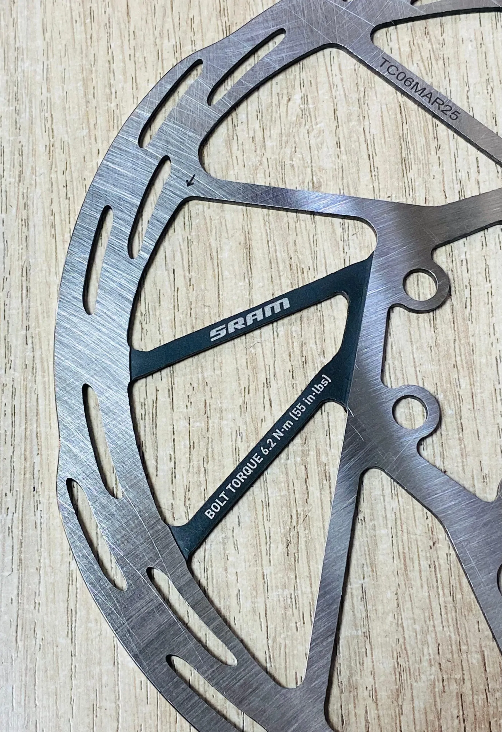 ROTOR SRAM PACELINE RUTA 6 TORNILLOS 160MM - Imagen 5