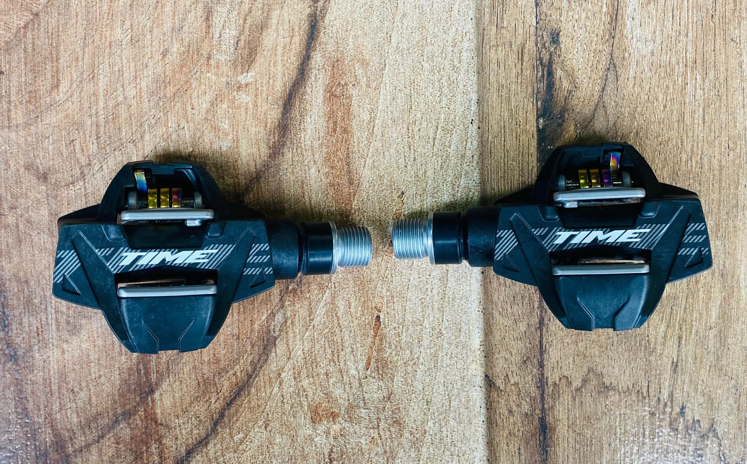 PEDALES MTB TIME ATAC XC 10 GRIS OSCURO + CALAS (00.6718.035.001) - Imagen 6