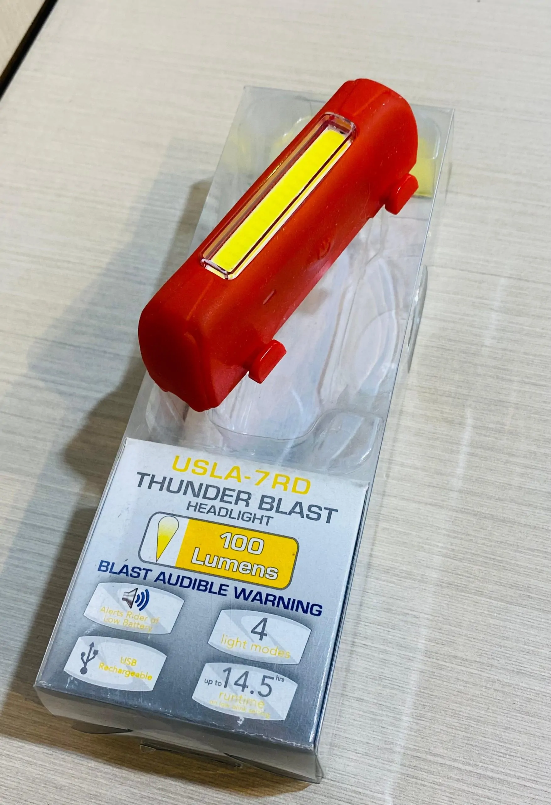 LUZ DELANTERA LED BLANCO SERFAS 100LUMENS USLA-7RD PARA BICICLETAS - Imagen 3