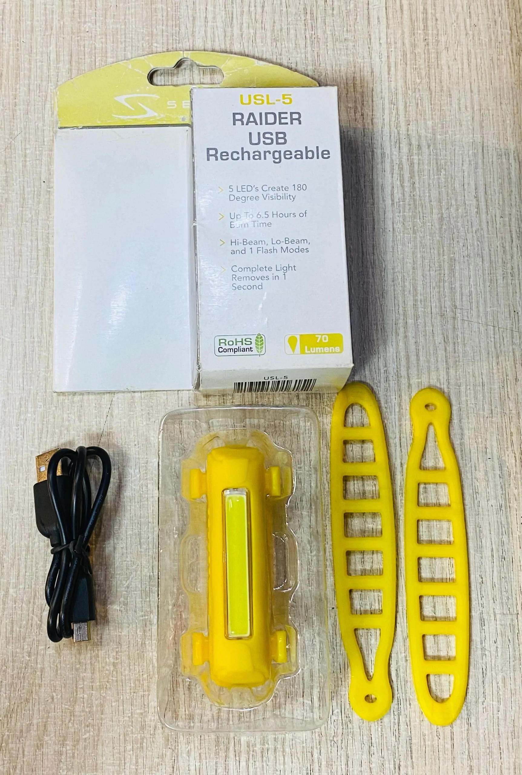 LUZ1 LUZ DELANTERA SERFAS USL-5 70 LUMENS - Imagen 2