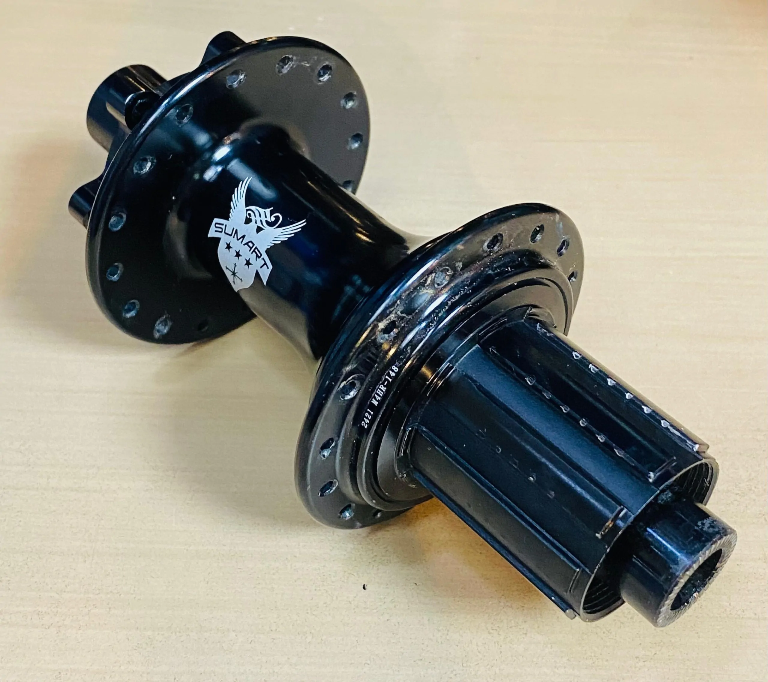 MANZANA TRASERA SUMART HG 12X148 32H 6 PERNOS MTB (USADA) - Imagen 1