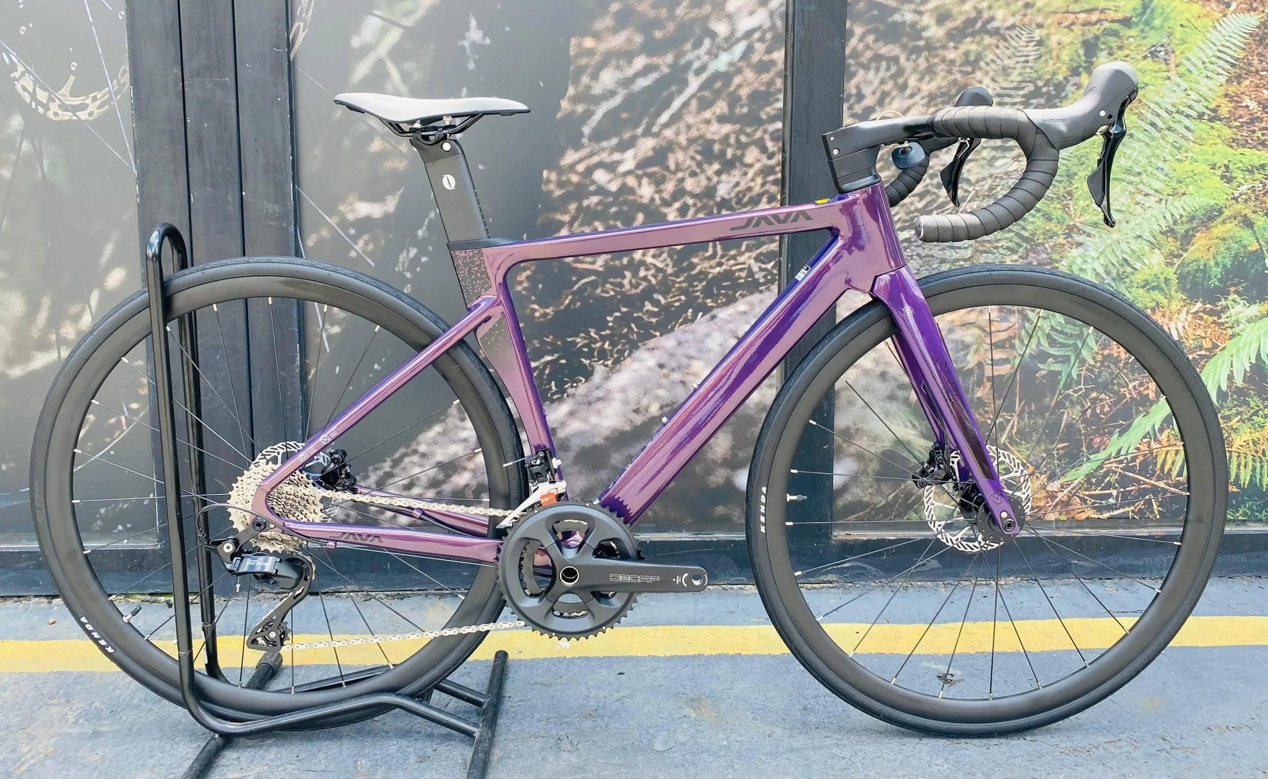 BICICLETA RUTA JAVA SILURO TOP SHIMANO 105 12VEL PÚRPURA - Imagen 1