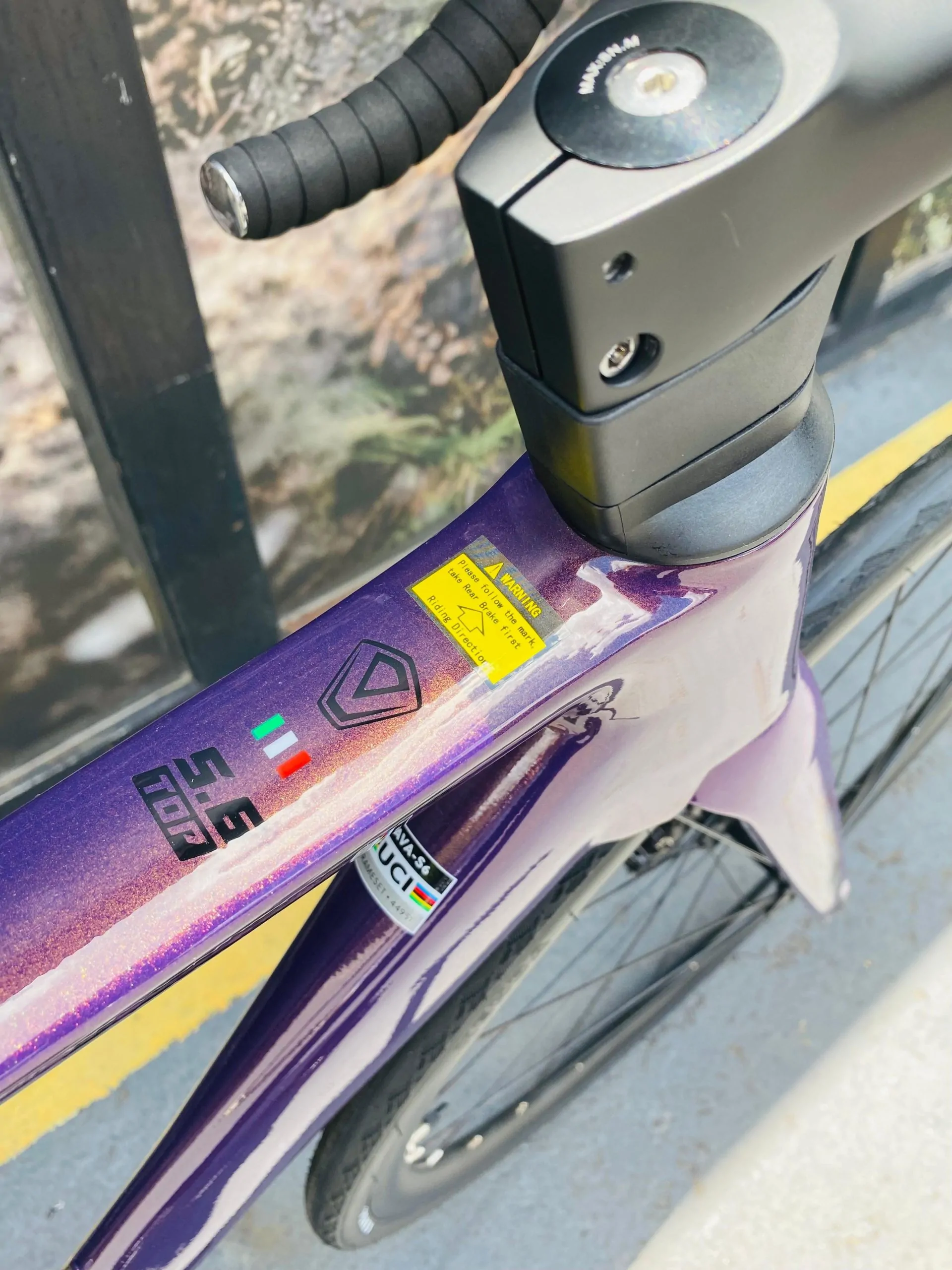 BICICLETA RUTA JAVA SILURO TOP SHIMANO 105 12VEL PÚRPURA - Imagen 3