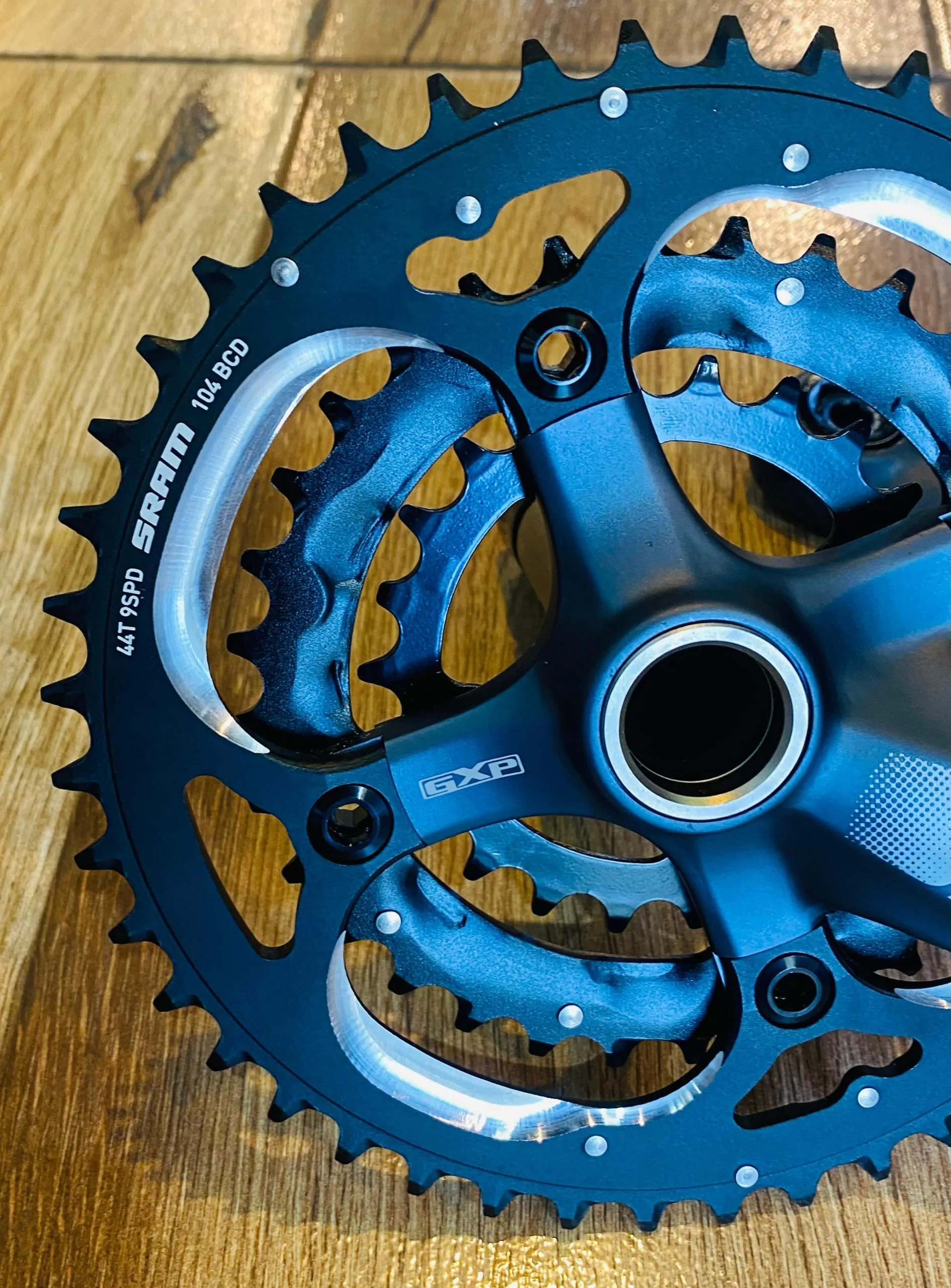 BIELAS/TRIPLATO SRAM X7 GXP 104BCD 9SPD 44-32-22 (NUEVO) - Imagen 3