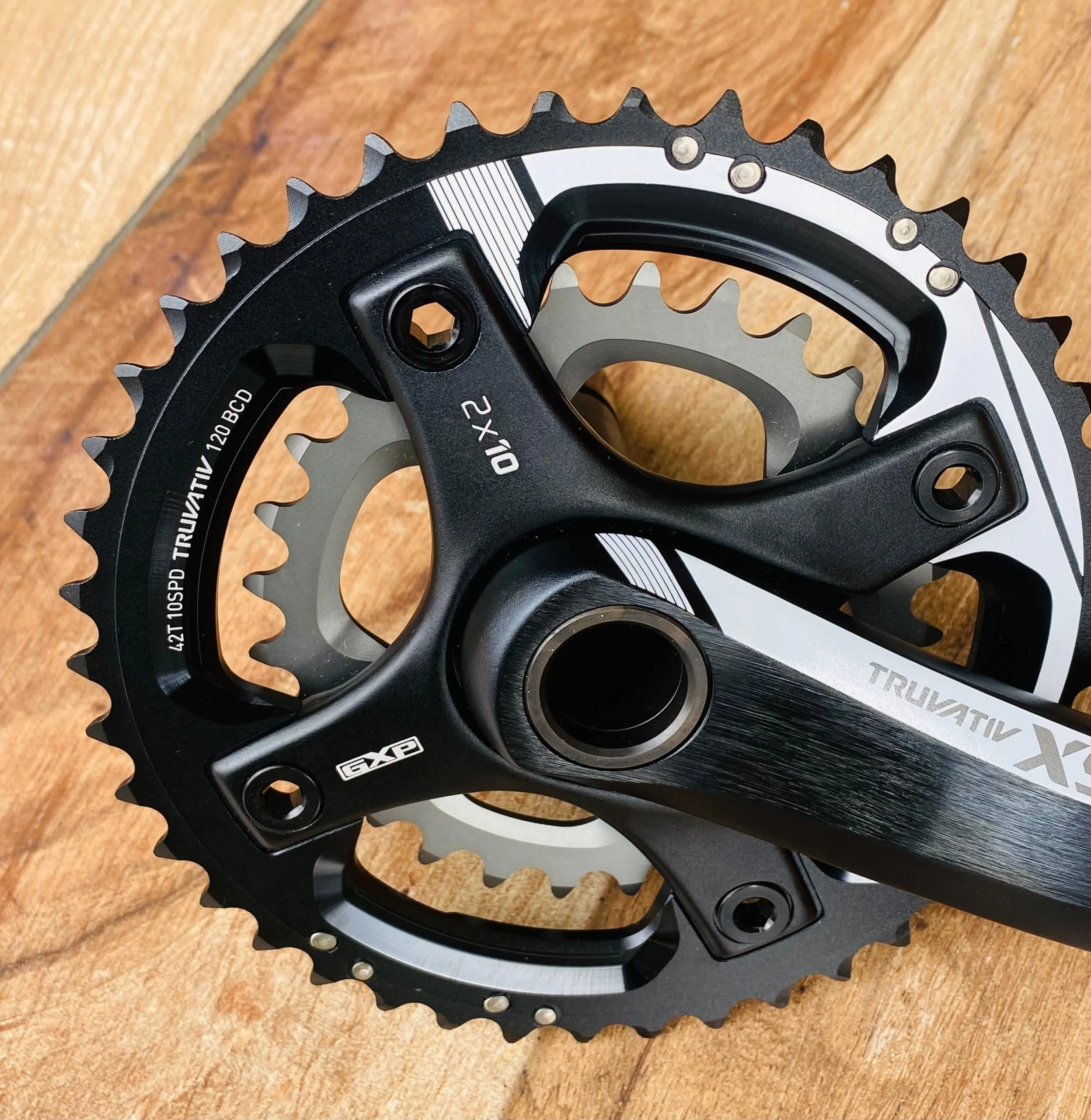 BIELAS/BIPLATO TRUVATIV X9 42-28T 120BCD 2X10SPD (NUEVO) - Imagen 3