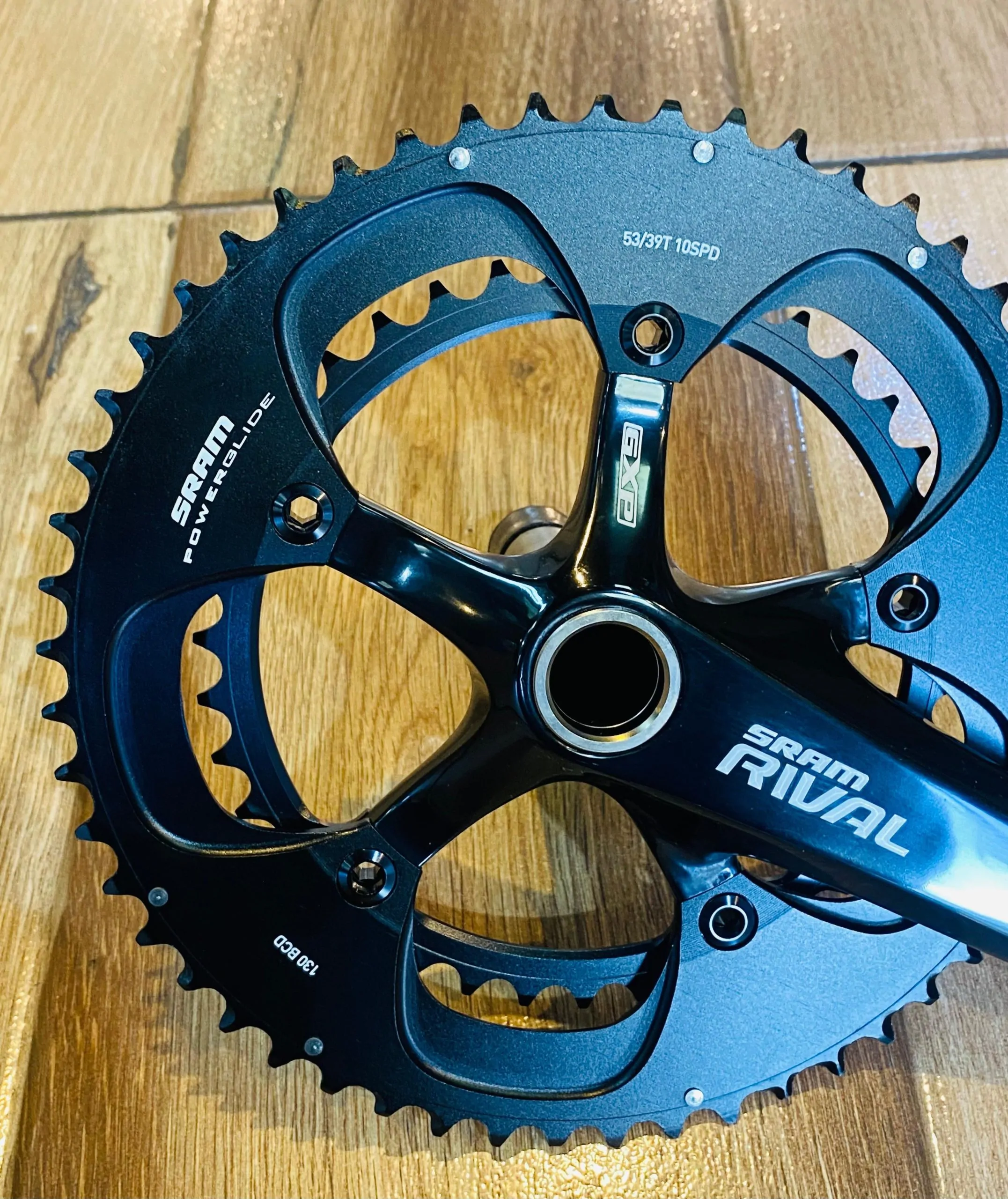 BIELAS/BIPLATO SRAM RIVAL 53/39G 10SPD 130BCD (NUEVO) - Imagen 3