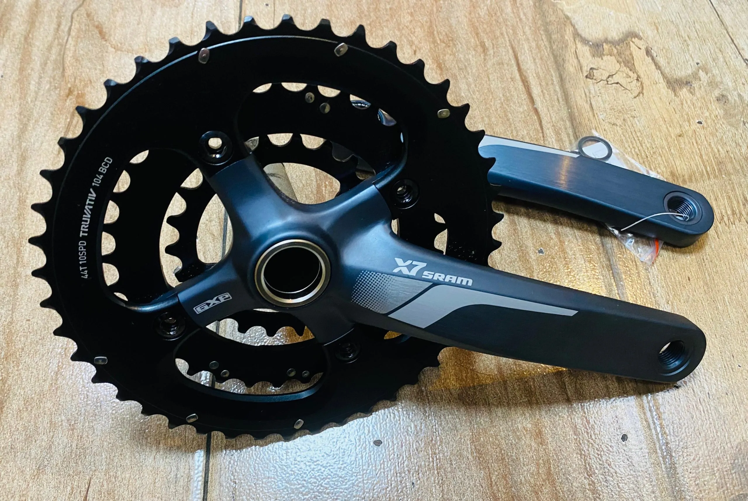 BIELAS/TRIPLATO SRAM X7 10SPD 104BCD 44-33-22T (NUEVO) - Imagen 4