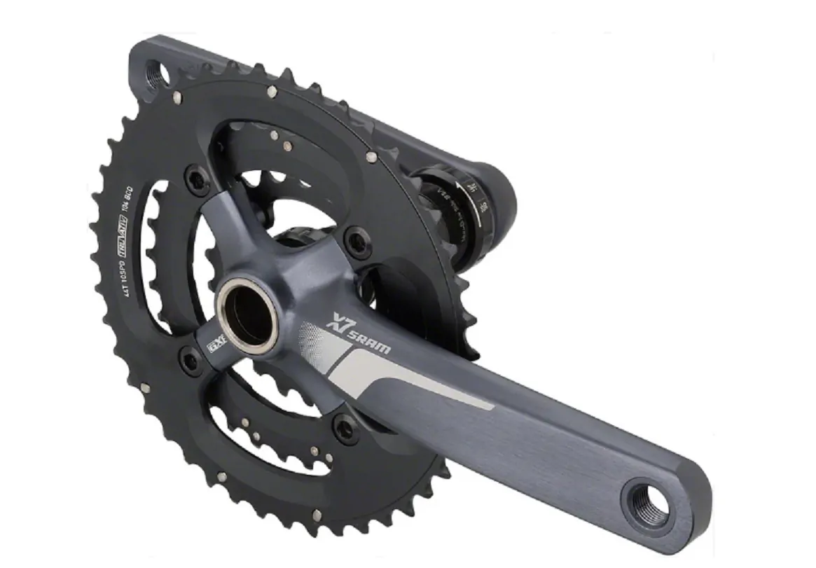 BIELAS/TRIPLATO SRAM X7 10SPD 104BCD 44-33-22T (NUEVO) - Imagen 1