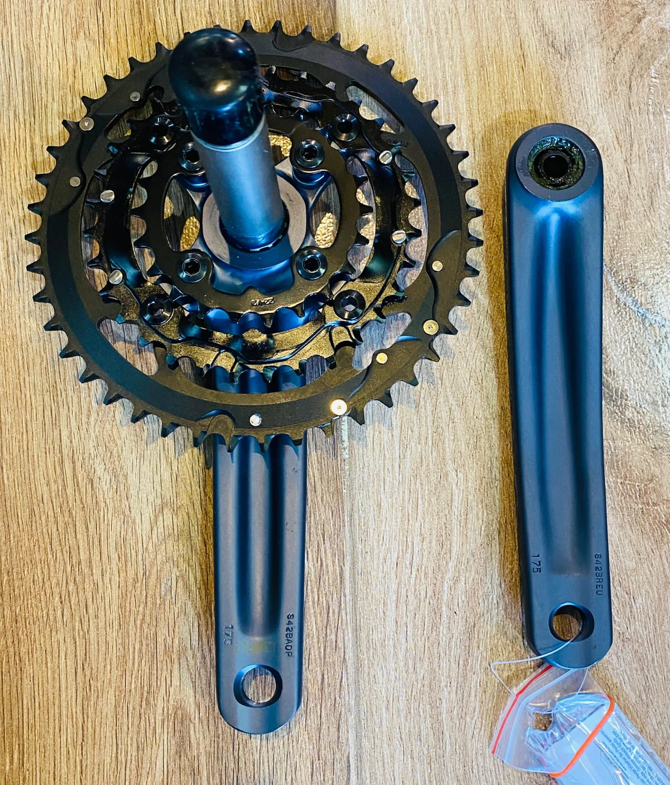 BIELAS/TRIPLATO SRAM X7 GXP 104BCD 9SPD 44-32-22 (NUEVO) - Imagen 5