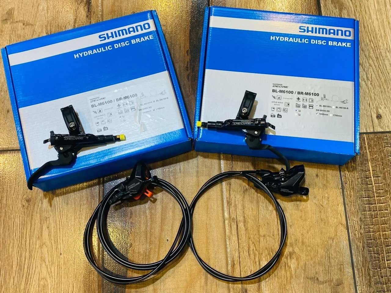 6100 JUEGO DE FRENOS MTB DISCO HIDRAULICO BL/BR-M6100 DEORE 2 PISTONES SHIMANO (501508) - Imagen 2