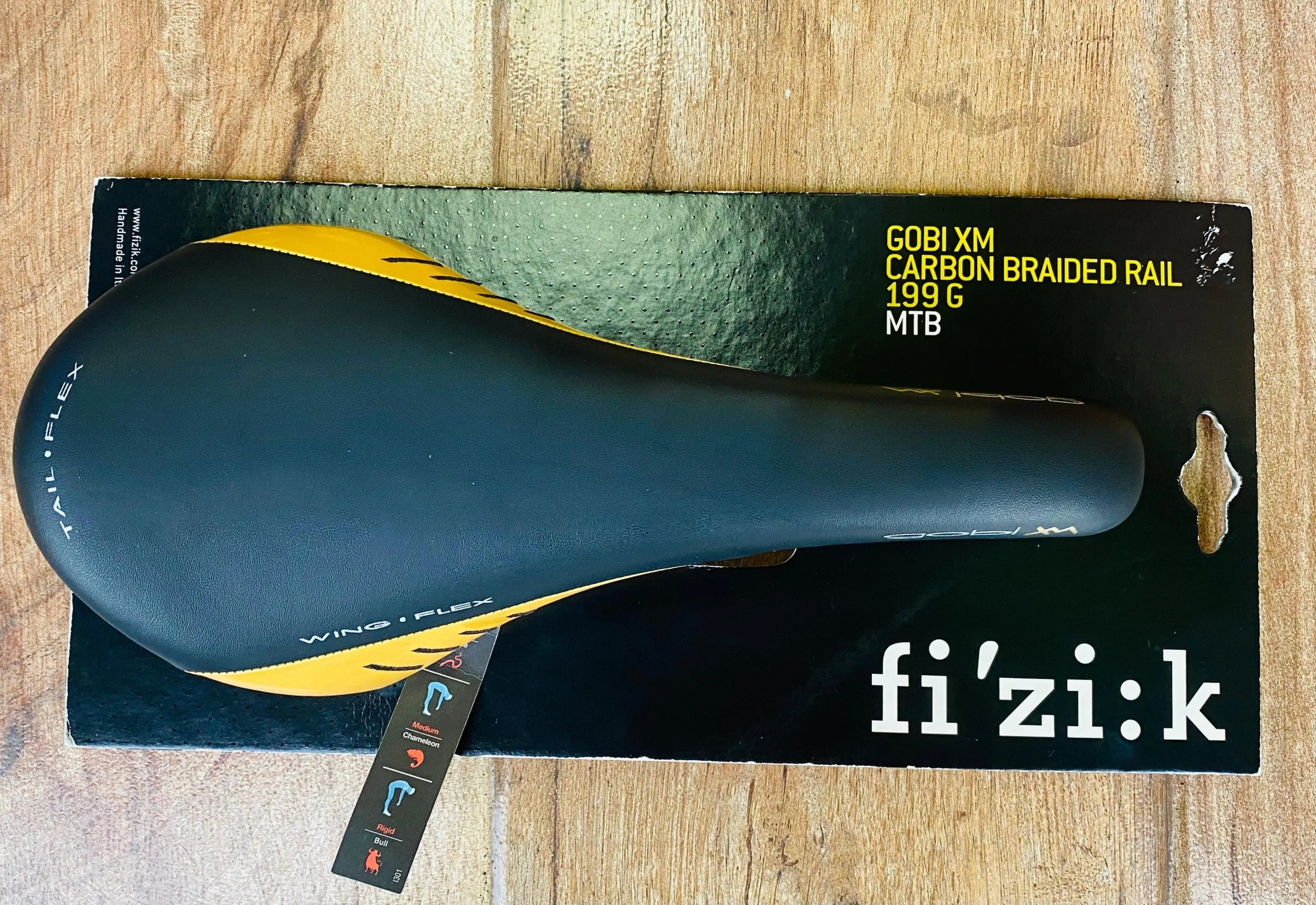AA SILLIN fi’zi:k GOBI XM CARBON MTB 130 mm x 275mm NEGRO (NUEVO) - Imagen 2