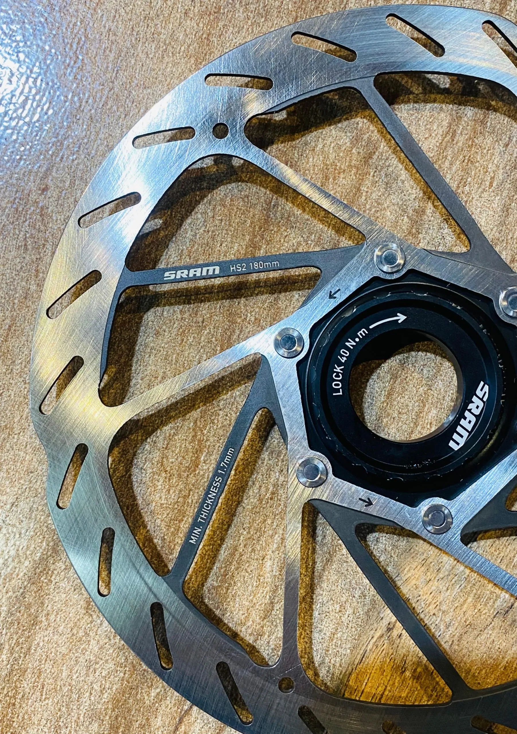 D3 PAR DISCOS/ROTORES SRAM CENTERLOCK HS2 160mm Y 180MM (NUEVOS) - Imagen 3