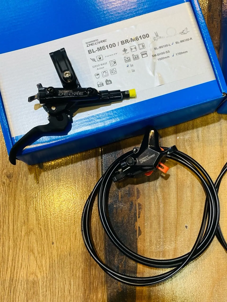 DEORE JUEGO DE FRENOS MTB DISCO HIDRAULICO BL/BR-M6100 DEORE 2 PISTONES SHIMANO (501508) - Imagen 3