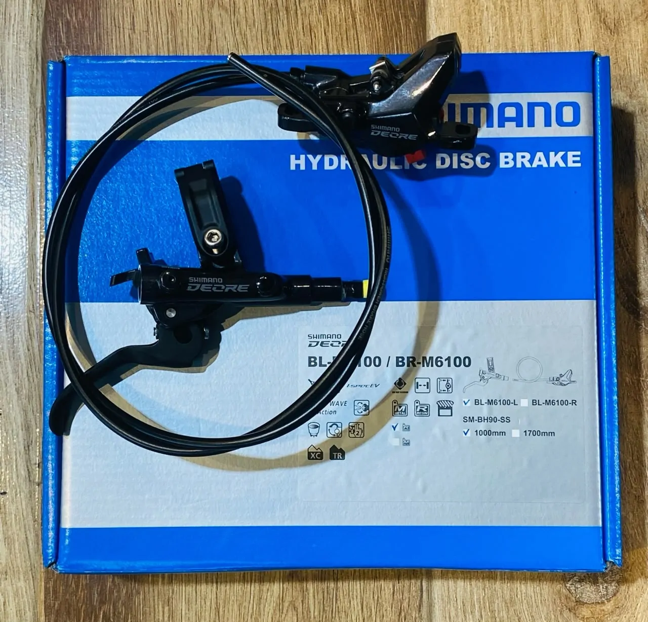 DEOREM6100 JUEGO DE FRENOS MTB DISCO HIDRAULICO BL/BR-M6100 DEORE 2 PISTONES SHIMANO (501508) - Imagen 4