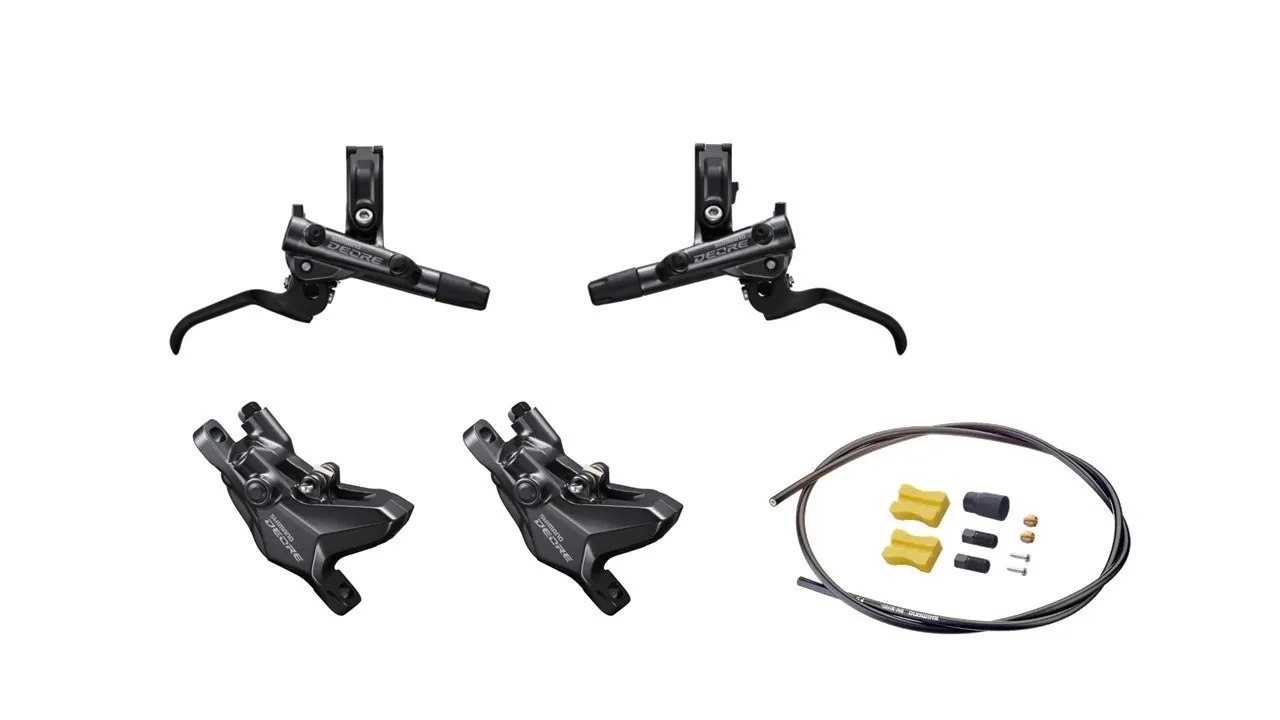 FRENOS JUEGO DE FRENOS MTB DISCO HIDRAULICO BL/BR-M6100 DEORE 2 PISTONES SHIMANO (501508) - Imagen 1
