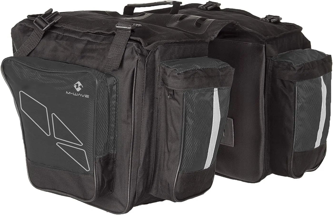 ALFO ALFORJA PARA PORTAEQUIPAJES DE BICICLETAS 3 COMPARTIMIENTOS M-WAVE - Imagen 3
