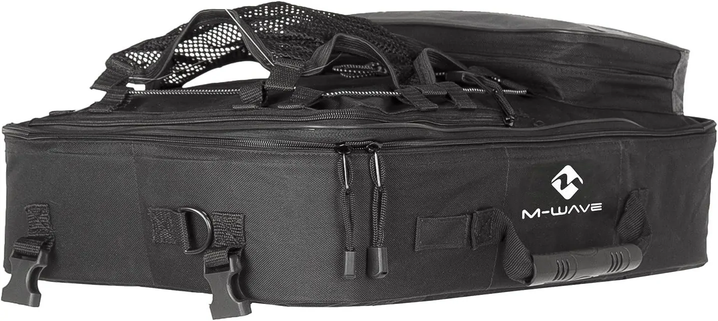 ALFS ALFORJA PARA PORTAEQUIPAJES DE BICICLETAS 3 COMPARTIMIENTOS M-WAVE - Imagen 4