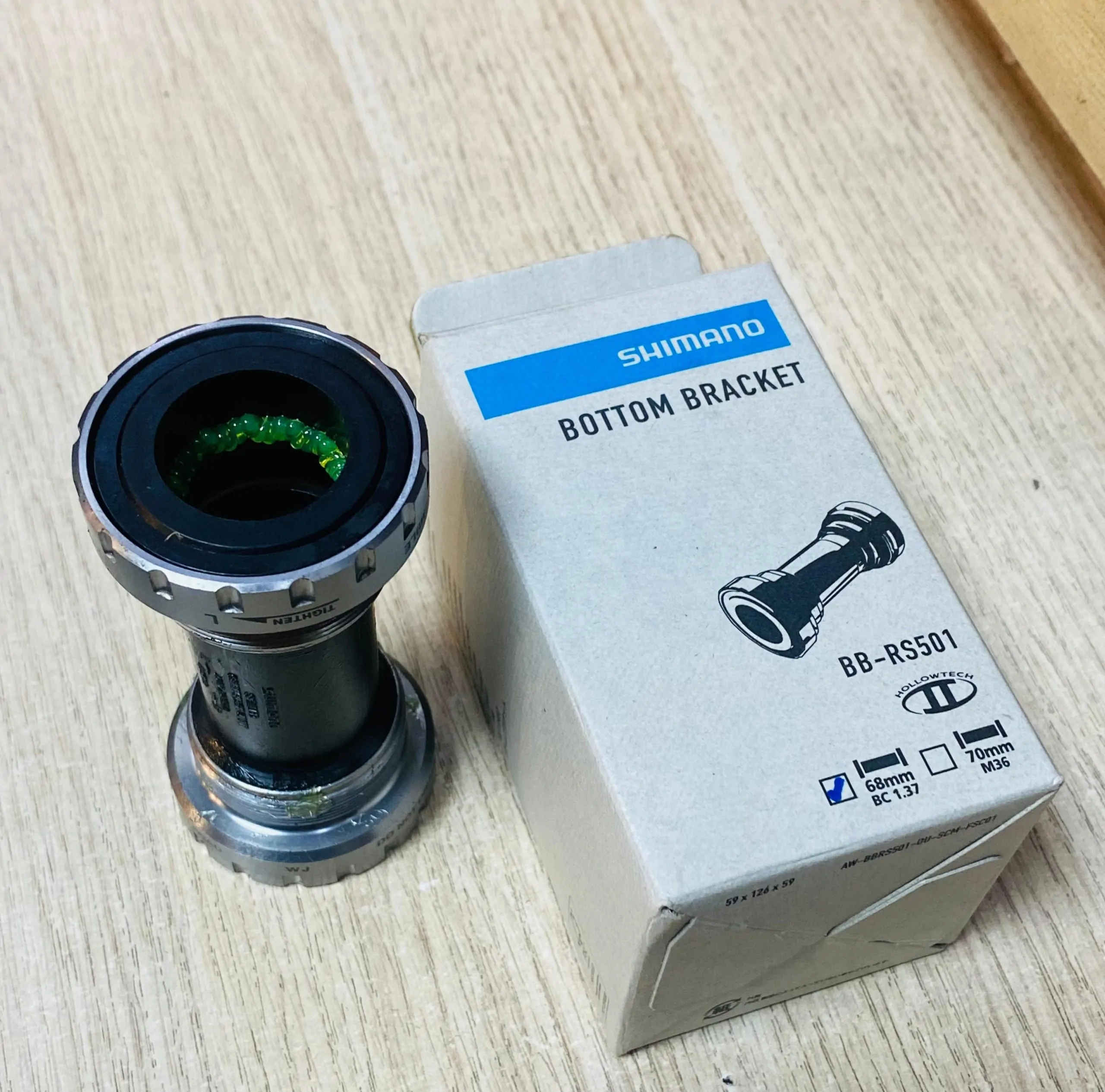 BB CAJAS DE CENTRO SHIMANO BB-RS501 RUTA ROSCADO 68MM (104217) - Imagen 3