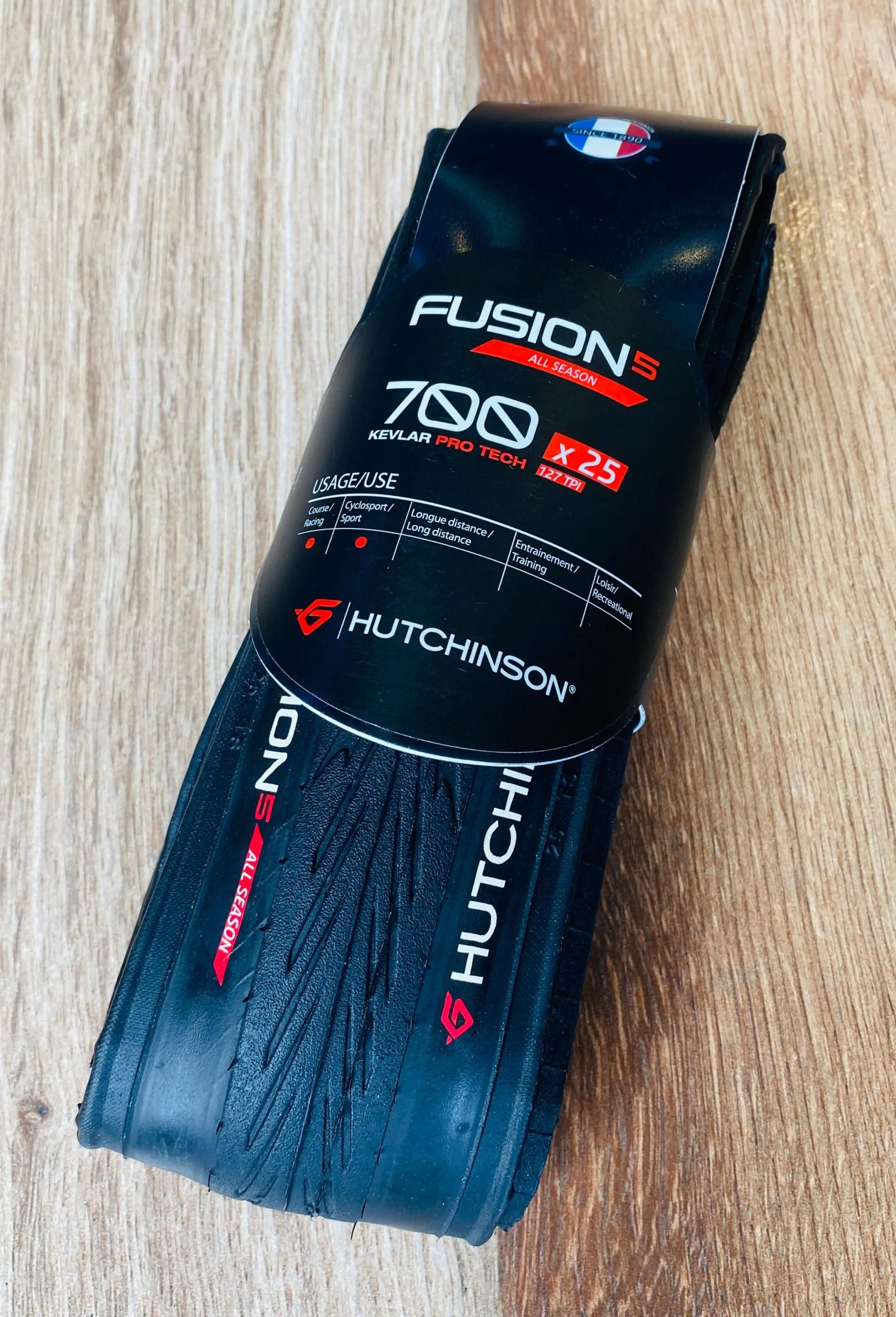 LLANTA RUTA HUTCHINSON FUSION 700X25 127TPI - Imagen 4