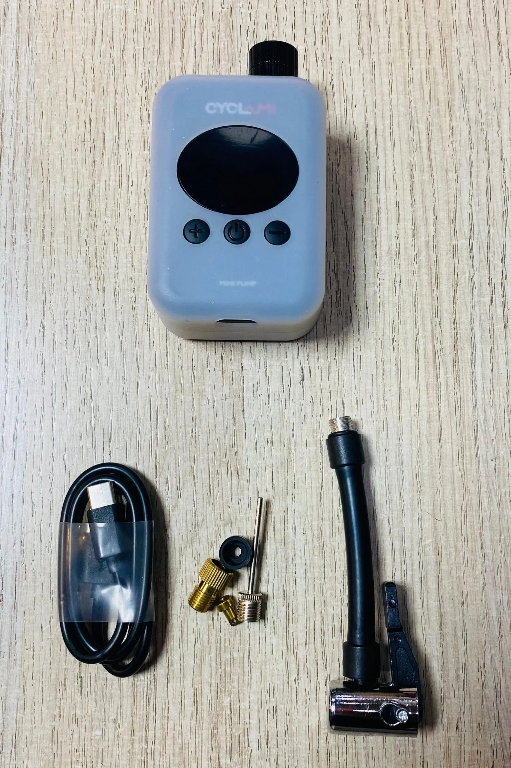 ÑÑ COMPRESOR MINI PUMP CYCLAMI MAX PUMPING 150PSI HW-139 - Imagen 6