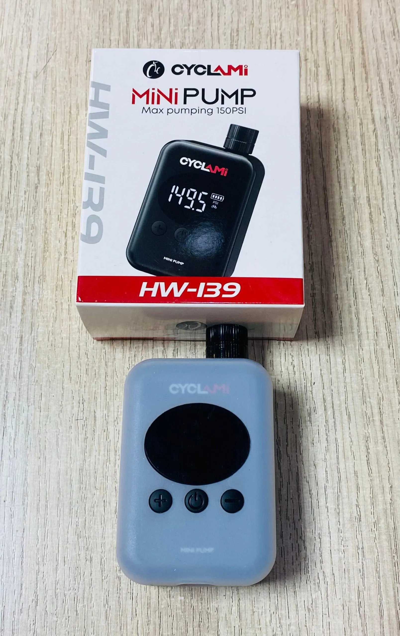 PP COMPRESOR MINI PUMP CYCLAMI MAX PUMPING 150PSI HW-139 - Imagen 5