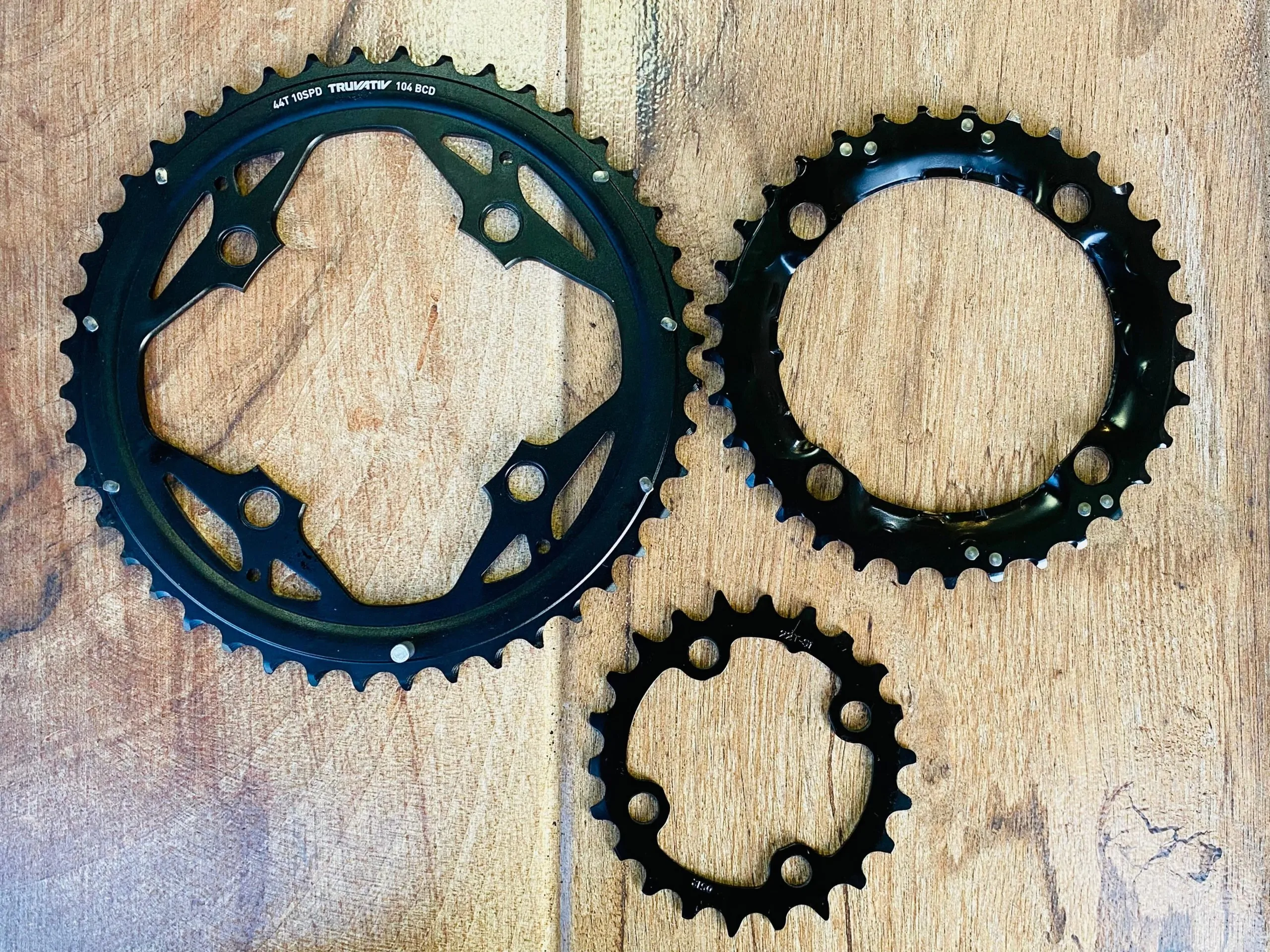 AAA CORONILLAS BICI MTB TRUVATIV 10SPD 104BCD 44-33-22T x5 - Imagen 1