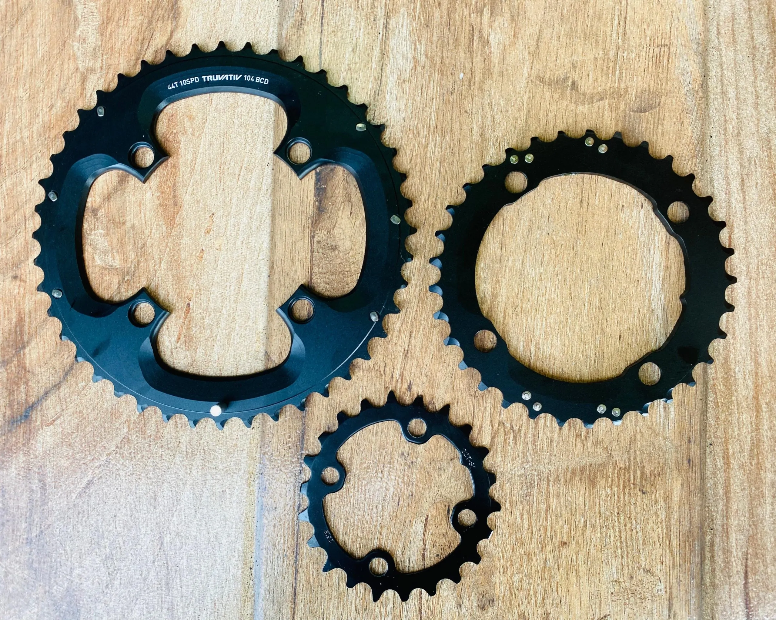 aaa CORONILLAS BICI MTB TRUVATIV 10SPD 104BCD 44-33-22T - Imagen 1